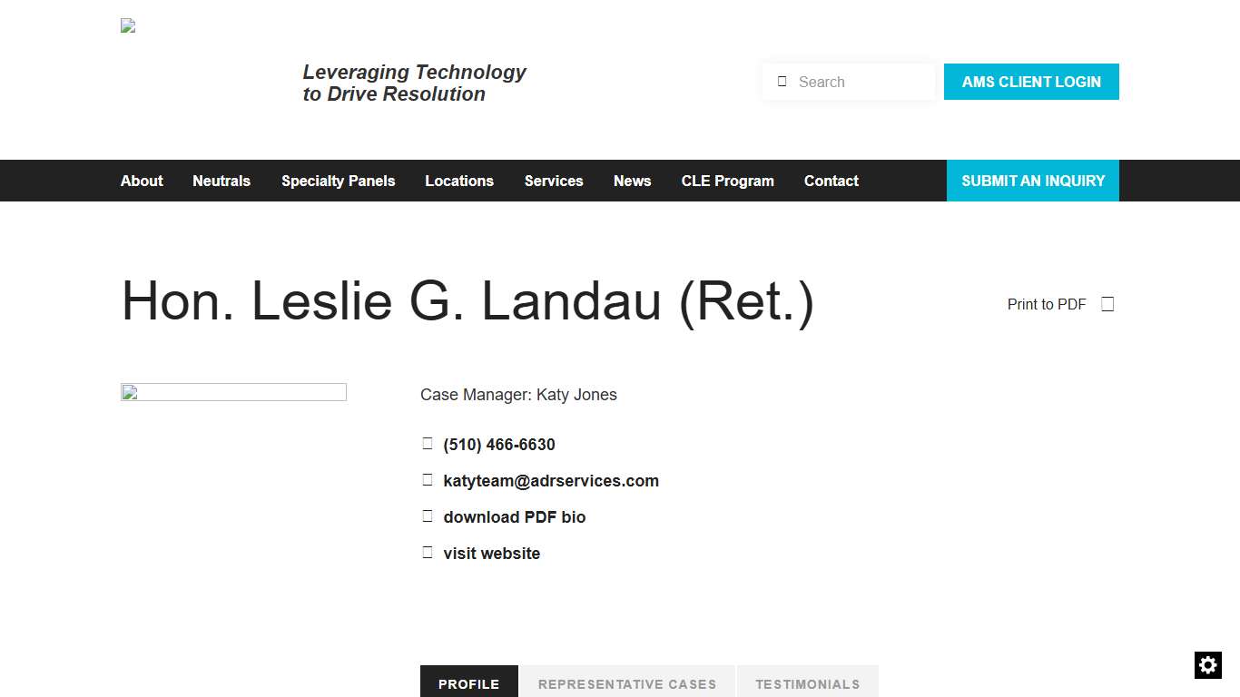 Landau, Leslie ADR Services, Inc.